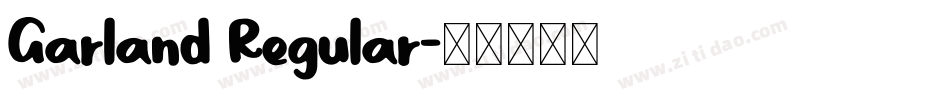 Garland Regular字体转换